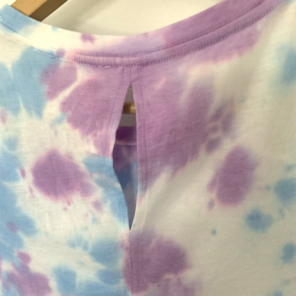 Kinesis Womens Tie Dye T-Shirt Size XS Short Sleeve Keyhole NEW $49 - Picture 4 of 6